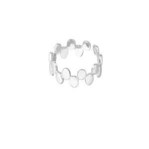 Ring dotjes zilver