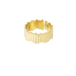 Ring stripe goud