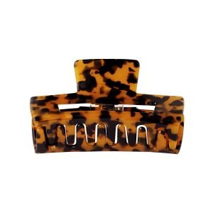 Haarclip patroon bruin