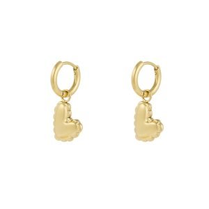 Oorbellen hartjes charm