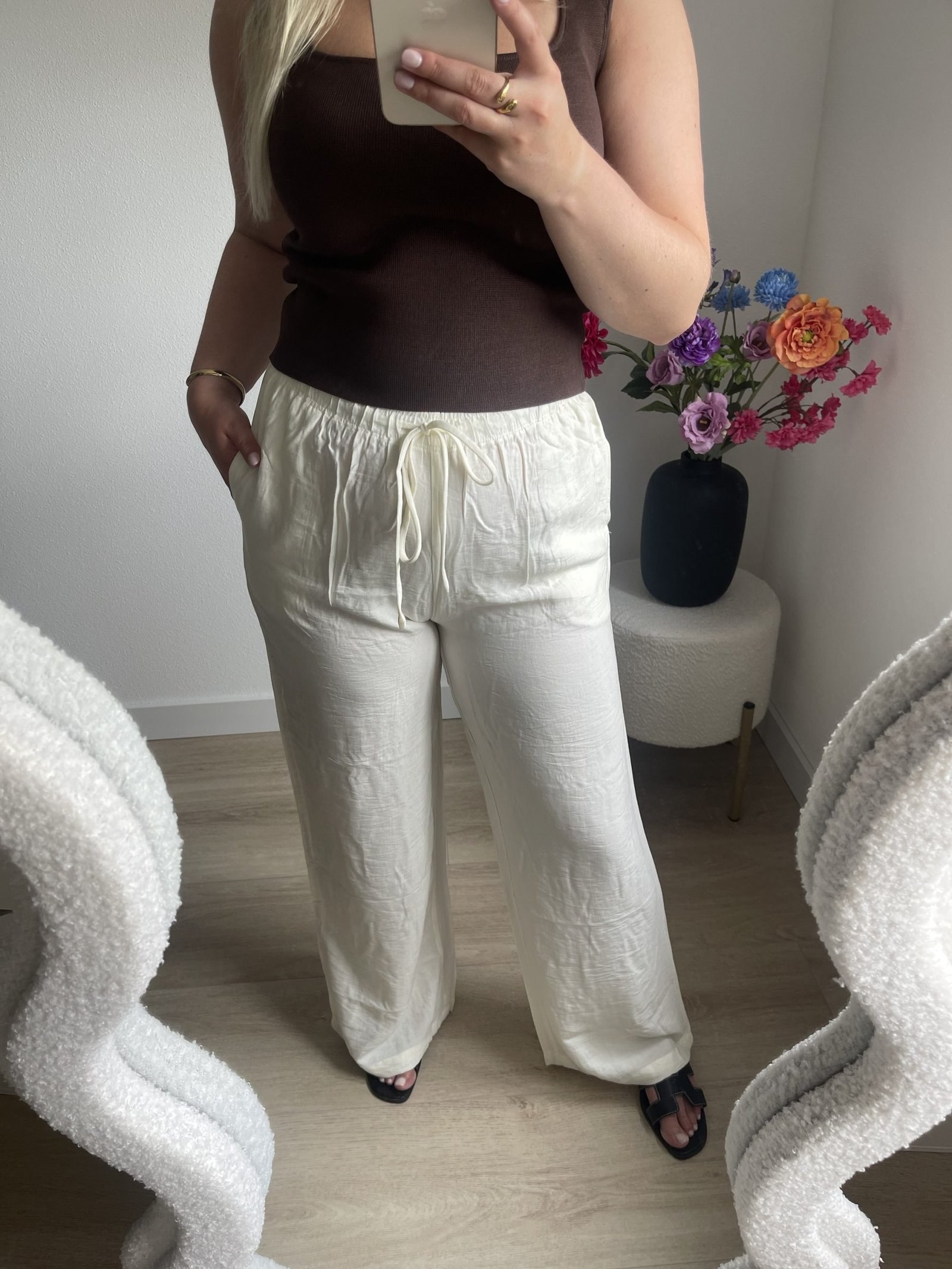 Broek summer creme - Afbeelding 3