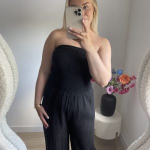 Jumpsuit cotton zwart