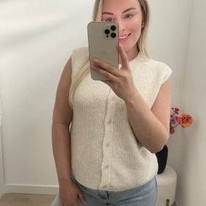 Gilet soft light beige