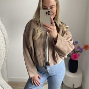 Jacket suede céline taupe