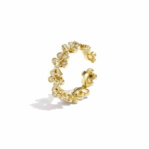 Ring diamond flowers