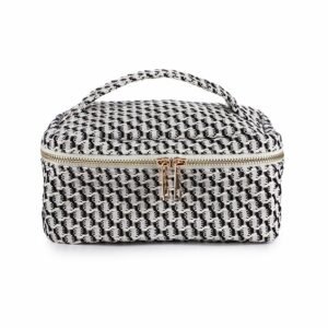 Toilettas zwart patroon