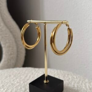 Oorbellen double hoops