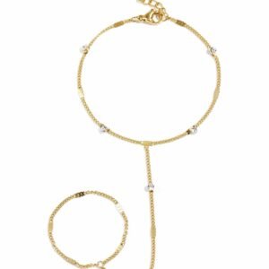 Handchain met steentjes details