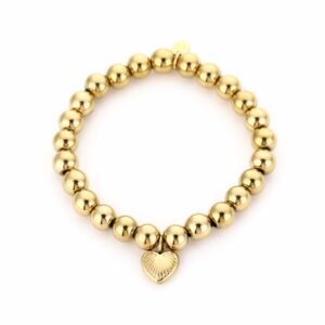 Armband elastiek hart detail