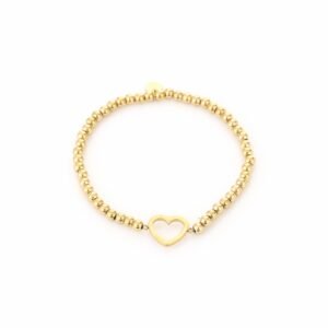 Armband elastiek hartje