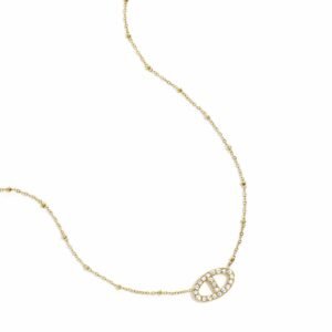 Ketting ovale hanger