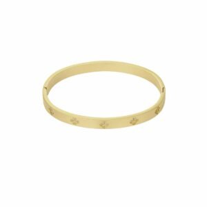 Bangle klaver steentjes