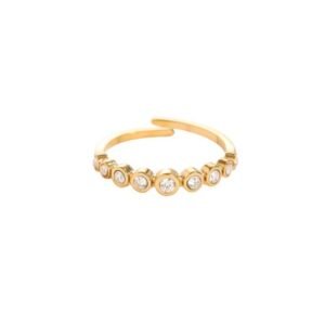 Ring ronde diamantjes