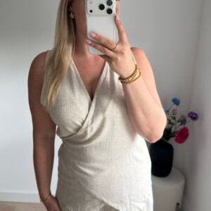 Linnen set beige