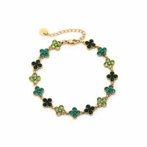 Armband clovers green