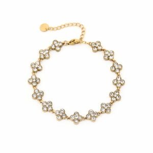 Armband clovers silver