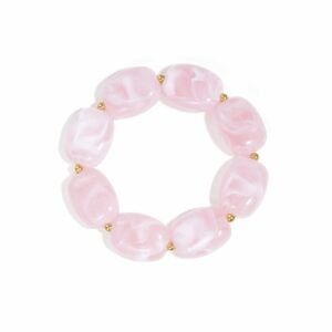 Armband roze kralen