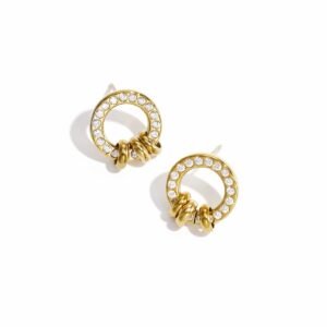 Oorbellen diamonds cirkel