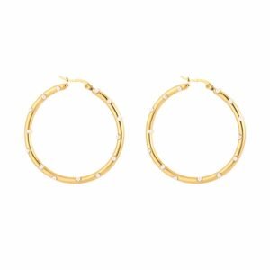 Oorbellen pearl hoops
