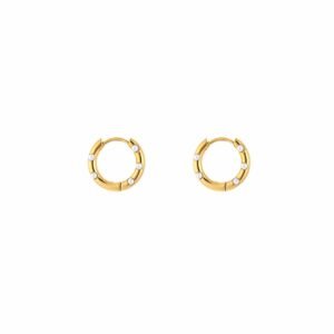 Oorbellen pearl hoops mini