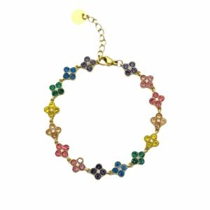 Armband clovers rainbow