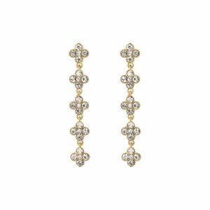 Oorbellen clovers silver