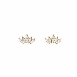 Oorbellen diamond crown