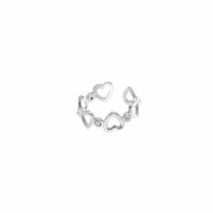 Ring diamond hearts