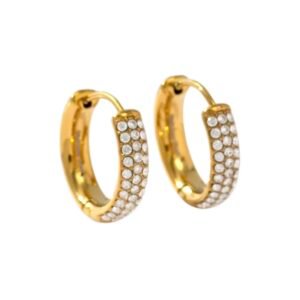 Oorbellen strass hoops