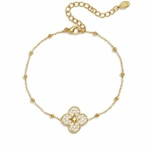 Armband klavertje vier