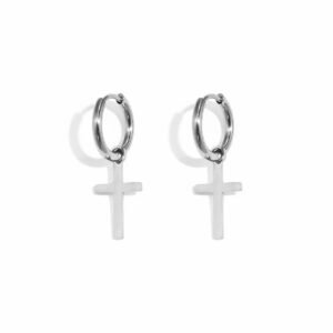 Oorbellen kruis hanger