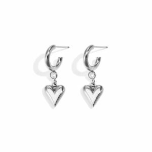 Oorbellen hart hanger