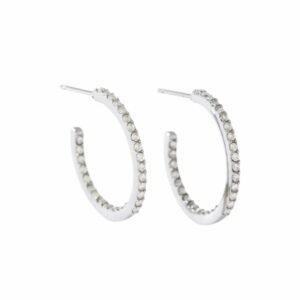 Oorbellen hoops strass