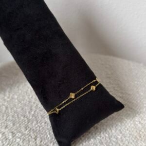 Armband dubbel klaver